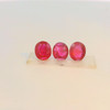 Natural Ruby Precious Gemstone | 6x5mm Oval Facet Cut 3 Pieces VVS Clarity Pigeon Blood Red Color 1.93 Carat Loose Stone | July Birthstone