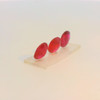 Natural Ruby Precious Gemstone | 6x5mm Oval Facet Cut 3 Pieces VVS Clarity Carmine Color 1.93 Carat Loose Stone | July Birthstone
