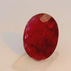 Natural Ruby Precious Gemstone | 10x8mm Oval Facet Cut SI Clarity Burgundy Red Color 2.51 Carat Loose Stone | July Birthstone