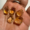 Natural Citrine Uncut Rough Gemstone 55.35 Carats 5 Pcs Bio Golden Yellow Citrine Color Brazil Earth Mined | Faceting & Jewelry Making