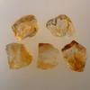 Natural Citrine Uncut Rough Gemstone 55.35 Carats 5 Pcs Bio Golden Yellow Citrine Color Brazil Earth Mined | Faceting & Jewelry Making