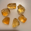 Natural Citrine Uncut Rough Gemstone 73.10 Carats 6 Pcs Dandelion Yellow Color Brazil Earth Mined | Faceting & Jewelry Making
