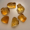 Natural Citrine Uncut Rough Gemstone 73.10 Carats 6 Pcs Dandelion Yellow Color Brazil Earth Mined | Faceting & Jewelry Making