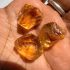 Natural Citrine Uncut Rough Gemstone 54.70 Carats 3 Pcs Golden Yellow Citrine Color Brazil Earth Mined | Faceting & Jewelry Making