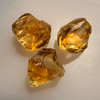 Natural Citrine Uncut Rough Gemstone 54.70 Carats 3 Pcs Golden Yellow Citrine Color Brazil Earth Mined | Faceting & Jewelry Making