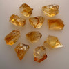 Natural Citrine Uncut Rough Gemstone 54.55 Carats 10 Pcs Amber Yellow Color Brazil Earth Mined | Faceting & Jewelry Making