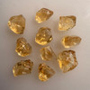 Natural Citrine Uncut Rough Gemstone 56.50 Carats 10 Pcs Golden Yellow Citrine Color Brazil Earth Mined | Faceting & Jewelry Making