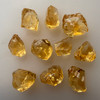 Natural Citrine Uncut Rough Gemstone 56.50 Carats 10 Pcs Golden Yellow Citrine Color Brazil Earth Mined | Faceting & Jewelry Making