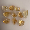 Natural Citrine Uncut Rough Gemstone 64.60 Carats 10 Pcs Pastel Yellow Color Brazil Earth Mined | Faceting & Jewelry Making