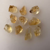 Natural Citrine Uncut Rough Gemstone 64.60 Carats 10 Pcs Pastel Yellow Color Brazil Earth Mined | Faceting & Jewelry Making