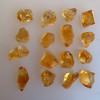 Natural Citrine Uncut Rough Gemstone 77.30 Carats 16 Pcs Golden Yellow Citrine Color Brazil Earth Mined | Faceting & Jewelry Making