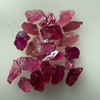 Natural Rubellite Earth mined 15.79 Cts Uncut rough 20 PC Deep Raspberry - Hot Pink Color 6-3L/4-2W mm VS Clarity Rough Gemstone
