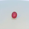Natural Ruby Gemstone | Oval Facet Cut VVS Clarity 10.2x8.3mm Glass Filled Carmine Red Color 3.55 Carat Loose Stone | July Birthstone