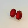 Natural Ruby Gemstone | Oval Facet Cut 6.14 Carat VVS Clarity Glass Filled 2 Pcs Pigeon Blood Red Color 10x8mm Loose Stones | July Birthstone