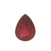 Natural Ruby Gemstone | Pear Facet Cut 7.35 Carat VVS Clarity Glass Filled Scarlet Red Color 14.2x10.2mm Loose Stone | July Birthstone