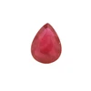 Natural Ruby Gemstone | Pear Facet Cut 7.2 Carat VS Clarity Glass Filled Carmine Red Color 15.3x11.7mm Loose Stone | July Birthstone