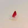 Natural Ruby Gemstone | Pear Facet Cut 0.66 Carat VVS Clarity Glass Filled Carmine Red Color 6.5x4.7mm Loose Stone | July Birthstone