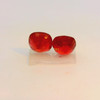 Natural Ruby Gemstone | Cushion Facet Cut 2.66 Carat VVS Clarity 2 Pcs Glass Filled Pigeon Blood Red Color 6x6mm Loose Stones | July Birthstone