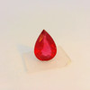 Natural Ruby Gemstone | Pear Facet Cut 1.47 Carat VVS Clarity Glass Filled Crimson Red Color 8.5x6.2mm Loose Stone | July Birthstone