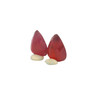 Natural Ruby Gemstone | Pear Facet Cut 18.75 Carat VVS Clarity 2 Pcs Glass Filled Burgundy Red Color 15x11.5mm Loose Stones | July Birthstone
