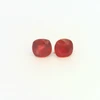 Natural Ruby Gemstone | Cushion Facet Cut 3.72 Carat VVS Clarity 2 Pcs Glass Filled Pigeon Blood Red Color 7x7mm Loose Stones | July Birthstone