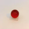 Natural African Ruby Gemstone | Round Cabochon 3.76 Carat VS1 Clarity Glass Filled Burgundy Red Color 7.5mm Loose Stone | July Birthstone