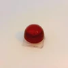 Natural African Ruby Gemstone | Round Cabochon 3.76 Carat VS1 Clarity Glass Filled Burgundy Red Color 7.5mm Loose Stone | July Birthstone