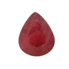 Natural Ruby Gemstone | Pear Facet Cut 13.68 Carat SI Clarity Crimson Red Color 17.5x14.3mm Loose Stone | July Birthstone