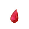Natural Ruby Gemstone | Pear Facet Cut 5.44 Carat VVS Clarity Pigeon Blood Red Color 14.1x9.5mm Loose Stone | July Birthstone