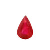 Natural Ruby Gemstone | Pear Facet Cut 5.44 Carat VVS Clarity Pigeon Blood Red Color 14.1x9.5mm Loose Stone | July Birthstone