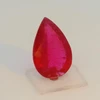 Natural Ruby Gemstone | Pear Facet Cut 2.32 Carat VS Clarity Carmine Red Color 8x4.5mm Loose Stone | July Birthstone