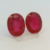 Natural Ruby Gemstone | Oval Facet Cut 5.8 Carat VS Clarity 2 Pcs Pigeon Blood Red Color 9x7mm Loose Stones | July Birthstone