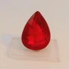 Natural Burma Ruby Gemstone | Pear Facet Cut 1.04 Carat VS Clarity Pigeon Blood Red Color 6.58x5.21mm Loose Stone | July Birthstone