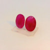 Natural Burma Ruby Gemstone | Oval Facet Cut 3.1 Carat VS Clarity 2 Pcs Hot Pink Color 8x6mm Loose Stones | July Birthstone
