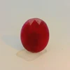 Natural Ruby Gemstone | Oval Facet Cut 5.96 Carat VS Clarity Scarlet Red Color 12x10mm Loose Stone | July Birthstone
