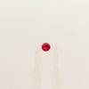 Natural Burma Ruby Gemstone | Round 2.00mm Diamond Cut 0.07 Carat FL Clarity 2 Pcs Carmine Red Color Loose Stones | July Birthstone