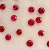 Natural Burma Ruby Gemstone | Round 1.60mm Diamond Cut 0.46 Carat FL Clarity 23 Pcs Pigeon Blood Red Color Loose Stones | July Birthstone