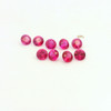 Natural Burma Ruby Gemstone | Round 2.25mm Diamond Cut 1.74 Carat FL Clarity 30 Pcs Carmine Red Color Loose Stones | July Birthstone