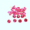 Natural Burma Ruby Gemstone | Round 2.25mm Diamond Cut 1.74 Carat FL Clarity 30 Pcs Carmine Red Color Loose Stones | July Birthstone