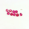Natural Burma Ruby Gemstone | Round 2.25mm Diamond Cut 1.74 Carat FL Clarity 30 Pcs Carmine Red Color Loose Stones | July Birthstone