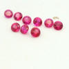 Natural Burma Ruby Gemstone | Round 2.25mm Diamond Cut 0.53 Carat VS1 Clarity 9 Pcs Carmine Red Color Loose Stones | July Birthstone