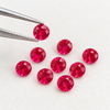 Natural Burma Ruby Gemstone | Round 2.25mm Diamond Cut 0.53 Carat VS1 Clarity 9 Pcs Carmine Red Color Loose Stones | July Birthstone