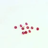 Natural Burma Ruby Gemstone | Round 1.70mm Diamond Cut 0.82 Carat FL Clarity 34 Pcs Pigeon Blood Red Color Loose Stones | July Birthstone