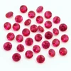 Natural Burma Ruby Gemstone | Round 1.70mm Diamond Cut 0.82 Carat FL Clarity 34 Pcs Pigeon Blood Red Color Loose Stones | July Birthstone