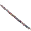 Multi Sapphire Gemstone Beads 8x6mm Briolette Cut Pear Shape 76 Pcs Pastel Ombre Color 129 Carats Precious Gemstone Beads 9 Inch Strand Jewelry Making