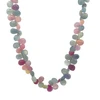 Multi Sapphire Gemstone Beads 8x6mm Briolette Cut Pear Shape 76 Pcs Pastel Ombre Color 129 Carats Precious Gemstone Beads 9 Inch Strand Jewelry Making