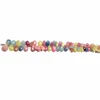 Multi Sapphire Gemstone Beads Briolette Cut Pear Shape 63 Pcs Pastel Ombre Color 213 Carats Precious Gemstone Beads 9 Inch Strand Jewelry Making
