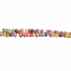 Multi Sapphire Gemstone Beads Briolette Cut Pear Shape 63 Pcs Pastel Ombre Color 213 Carats Precious Gemstone Beads 9 Inch Strand Jewelry Making
