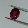 Natural Rubellite Oval Checker Cut 2.01 Cts SI1 Clarity 9.3x7.2mm | Fuchsia Pink Color Brazil | Rubellite October Birthstone Loose Gemstone