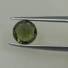 Natural Green Tourmaline Round 8mm Flower Facet Cut 1.58 Cts VS2 Clarity | Basil Green Color Brazil October Birthstone | Loose Gemstone